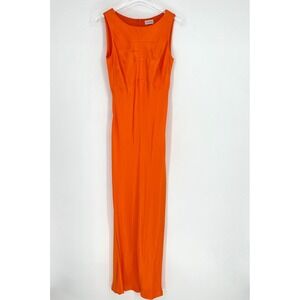 By Malene Birger Maxi Dress Womens M / 38 Orange Classy Wedding Vacation Vibrant